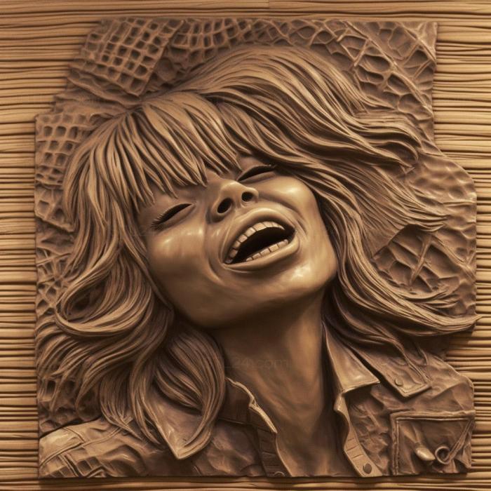 Famous (Tina Turner 4, 3DFMS_8103) 3D models for cnc
